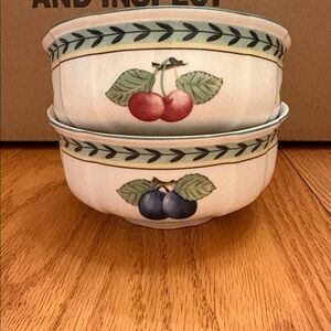 Villeroy & Boch French Garden Fleurence coup small bowl. Set of 2